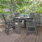 Highwood Usa Weatherly 5pc Square Counter Height Outdoor Furniture Dining Set AD-CNW44-CGE - alternate 2